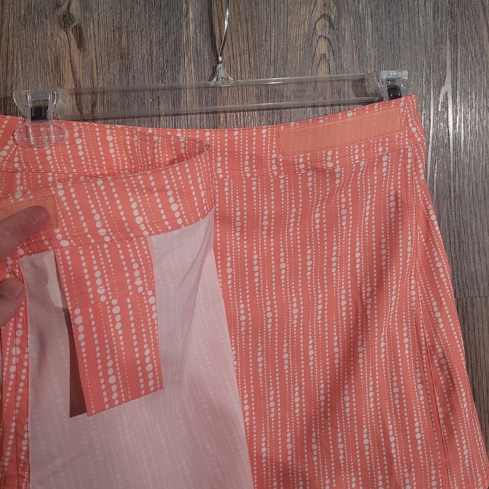 Rip Skirt Hawaii Size S Skirt Length #1 Peach Pink w/White Dots Beach Surf - Picture 4 of 7